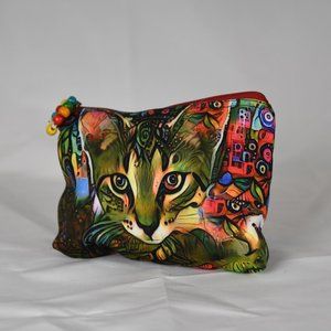 Peek-A-Boo Kitty makeup bag/clutch